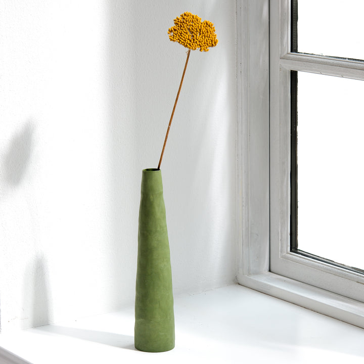 Silke Wellmeier, Vase Porzellan | 27cm, grün (SW38)