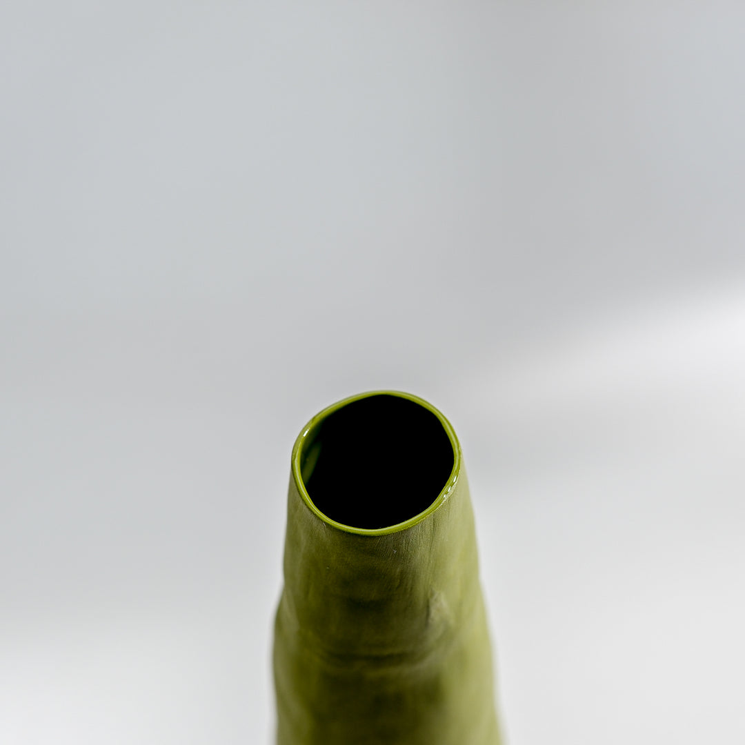 Silke Wellmeier, Vase Porzellan | 20cm, grün (SW35)