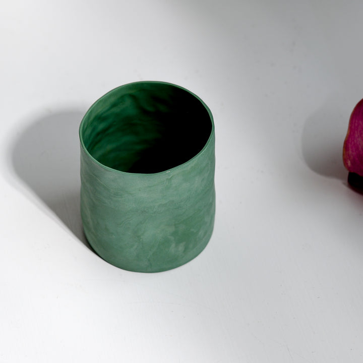Silke Wellmeier, porcelain mug | green-blue (SW34)
