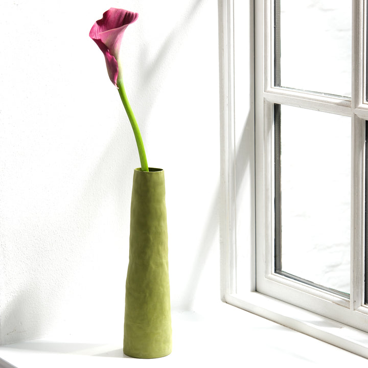 Silke Wellmeier, Vase Porzellan | 31cm, grün (SW39)