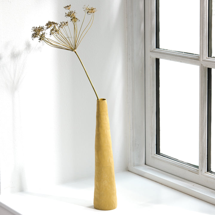 Silke Wellmeier, Vase Porzellan | 31cm, ockergelb (SW40)