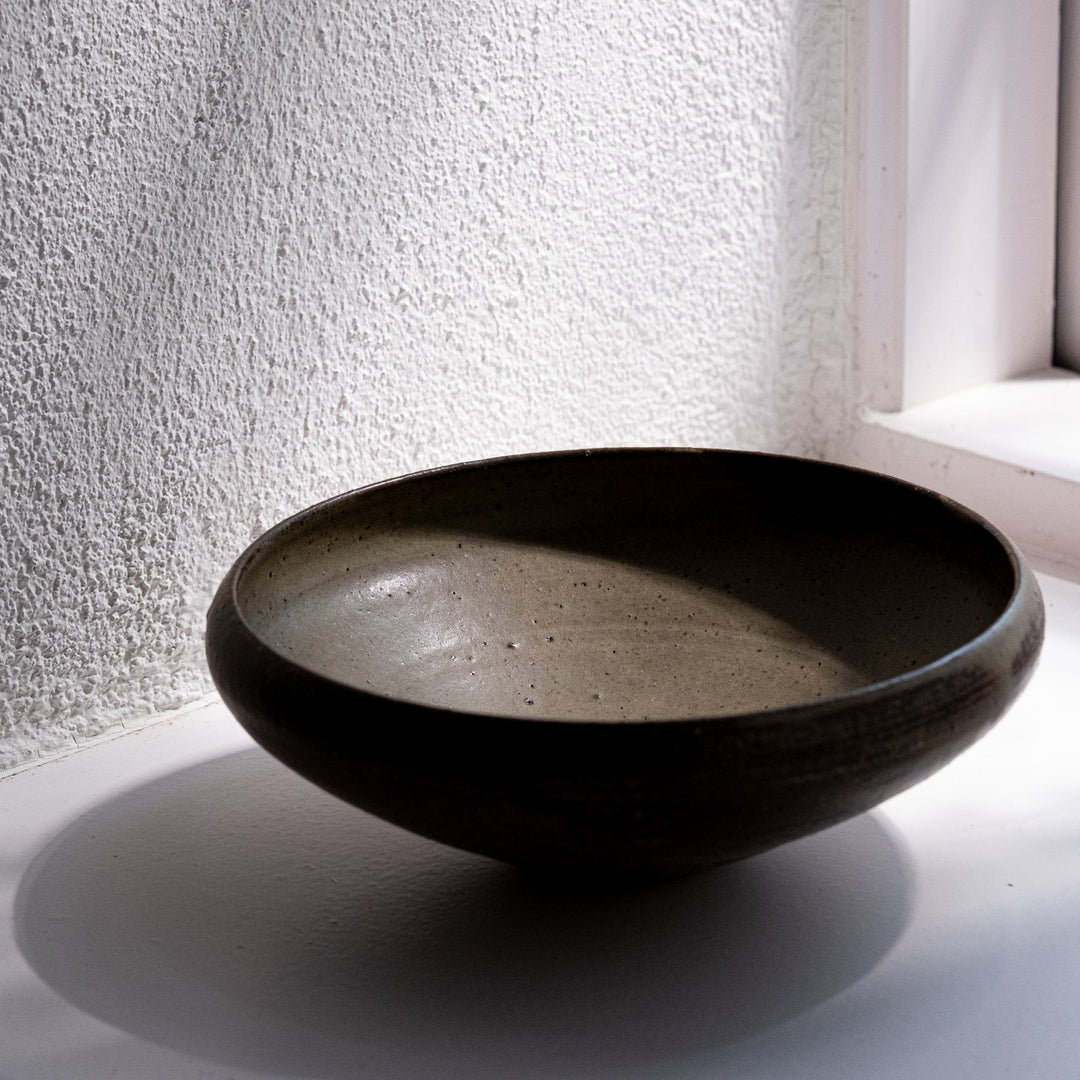 Teshima Toen, Schale, japanische Keramik, gruen