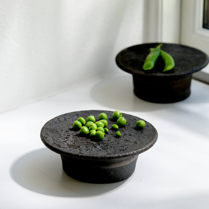 Kikuchi Toru, bowl, flat | Japanese ceramics (KT13)