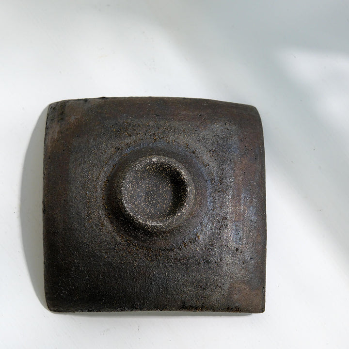 Toru Kikuchi, Bowl, flat, square, floating | Japanese ceramics | Japanese ceramics (KT18)