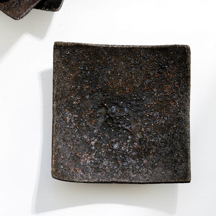 Toru Kikuchi, Bowl, flat, square, floating | Japanese ceramics | Japanese ceramics (KT18)