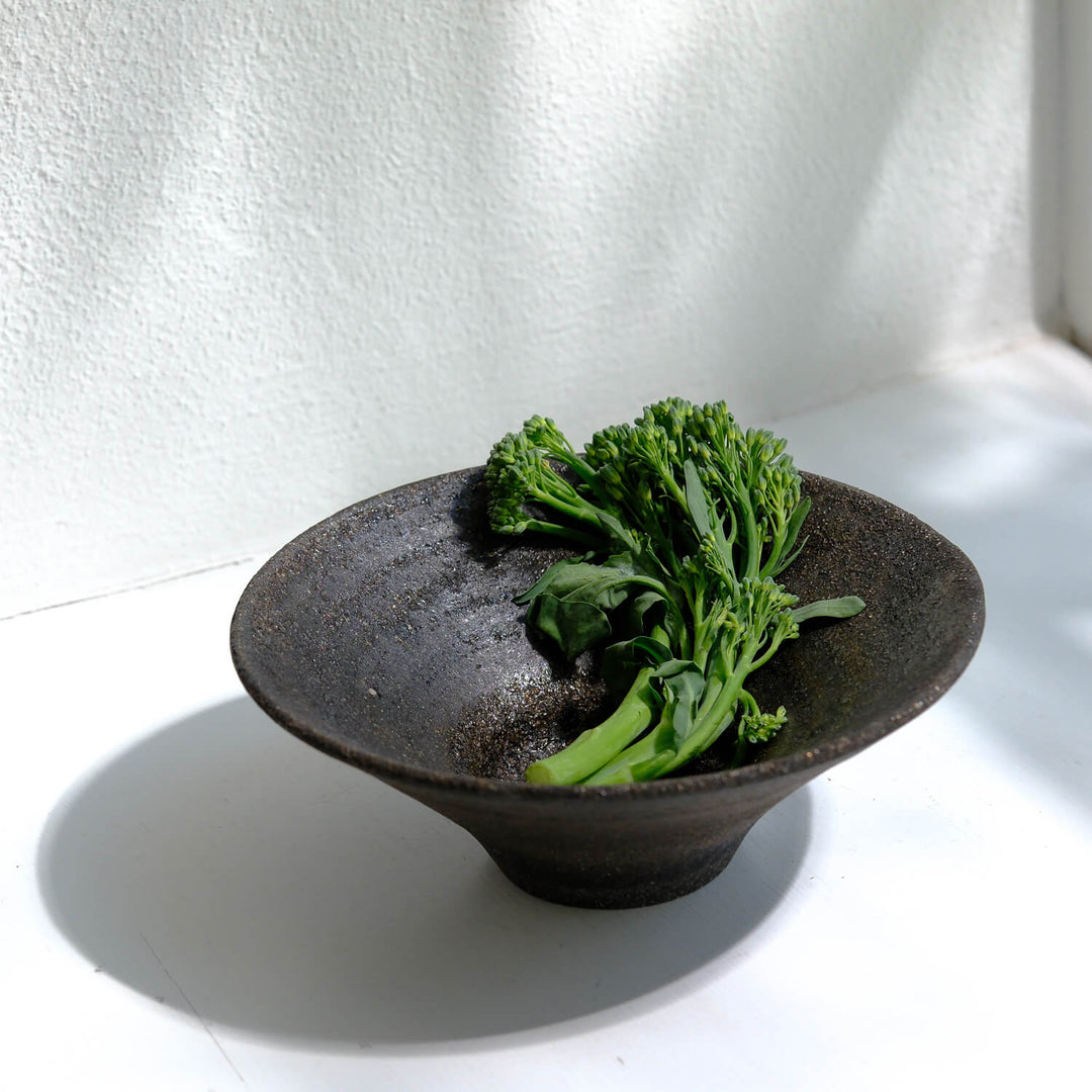 Toru Kikuchi, Schale, flach | japanische Keramik (KT27)