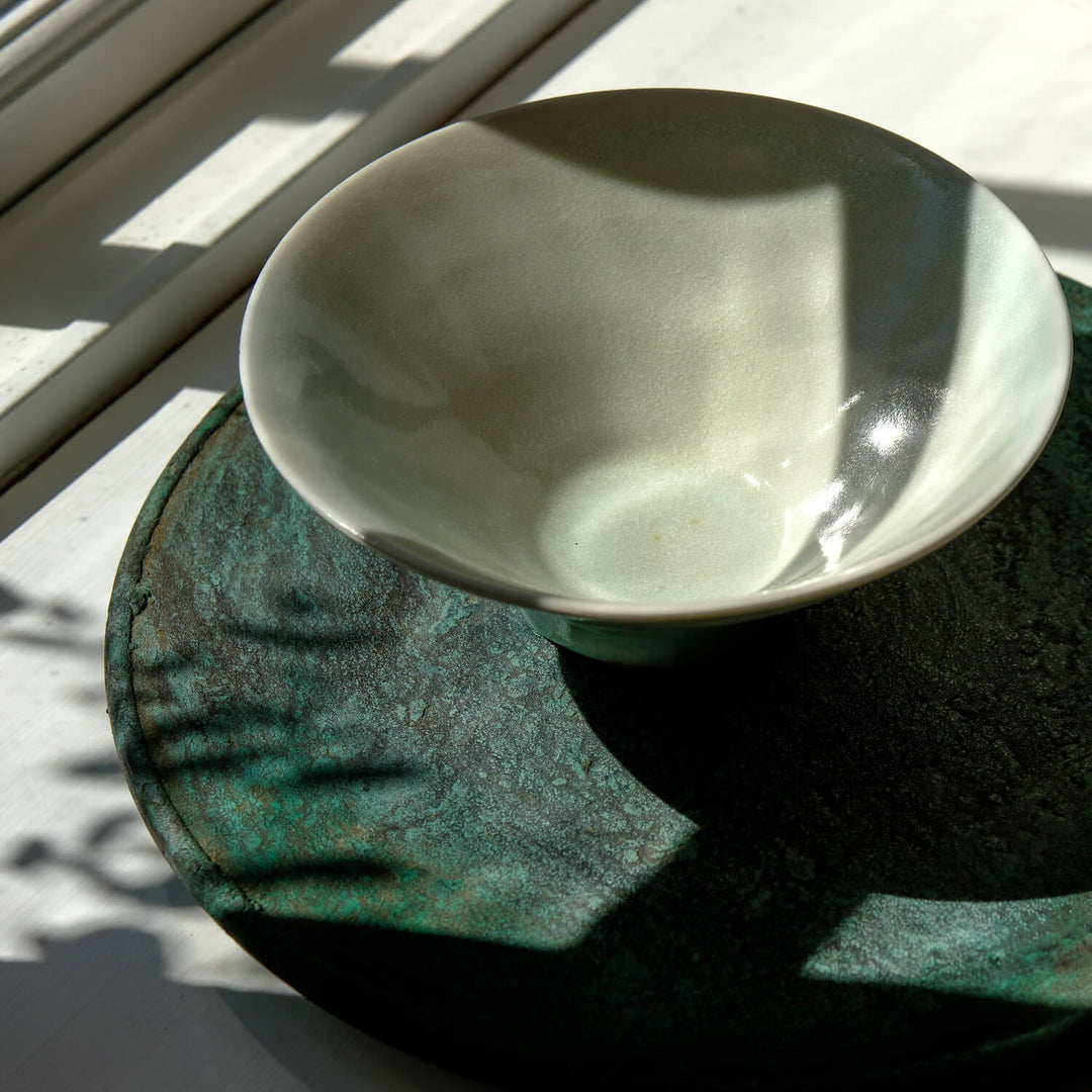 Toru Kikuchi, Schale | japanische Keramik, weiß (KT29)
