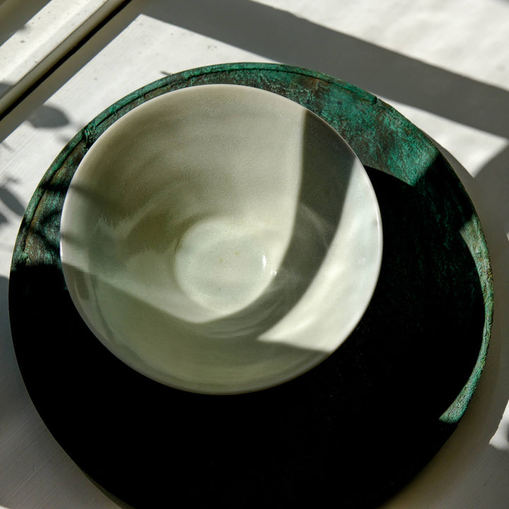Toru Kikuchi, Schale | japanische Keramik, weiß (KT29)