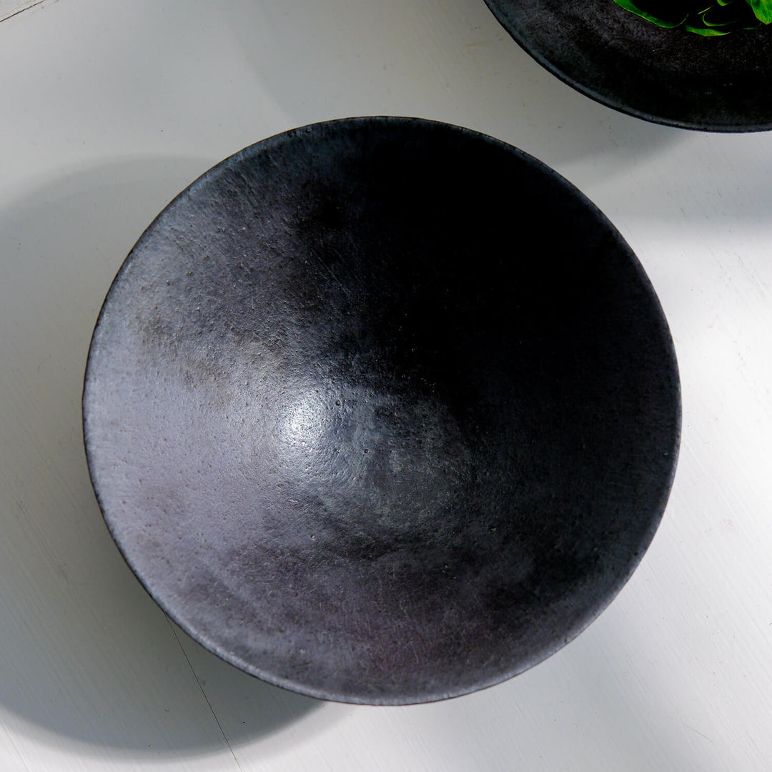 Toshifumi Tashiro, Schale | japanische Keramik aus Mashiko, schwarz (TT23)