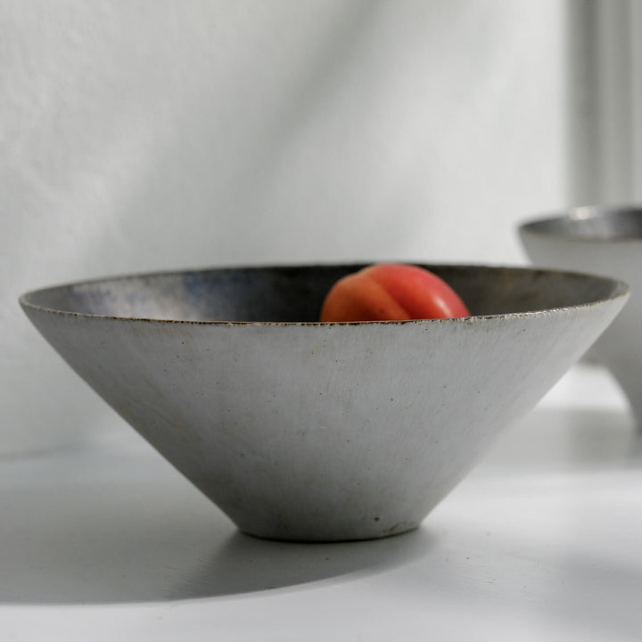 Toshifumi Tashiro, Schale gerade, weiß |  japanische Keramik aus Mashiko (TT03)