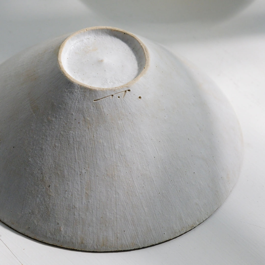 Toshifumi Tashiro, Schale gerade, weiß |  japanische Keramik aus Mashiko (TT03)