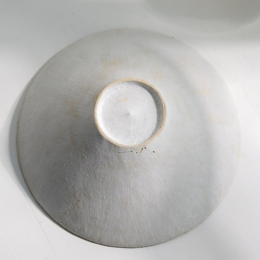 Toshifumi Tashiro, Schale gerade, weiß |  japanische Keramik aus Mashiko (TT03)