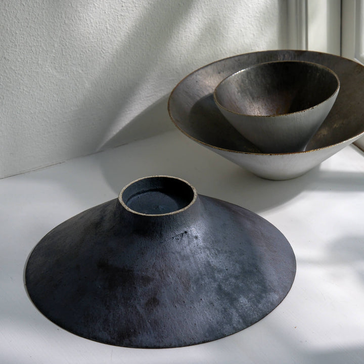 Toshifumi Tashiro, Schale | japanische Keramik aus Mashiko, schwarz (TT19)