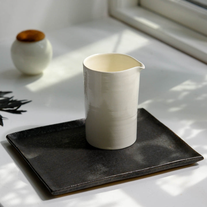 Wakahiko Ishikawa, Jug, Japanese Ceramics, White (WI04)