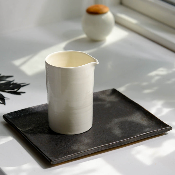Wakahiko Ishikawa, Jug, Japanese Ceramics, White (WI04)