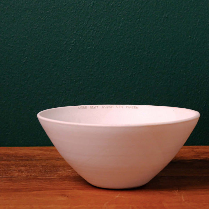 Marie Martin | Keramik Bowl mit individueller Beschriftung, weiß (MC05)