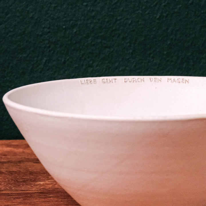 Marie Martin | Keramik Bowl mit individueller Beschriftung, weiß (MC05)