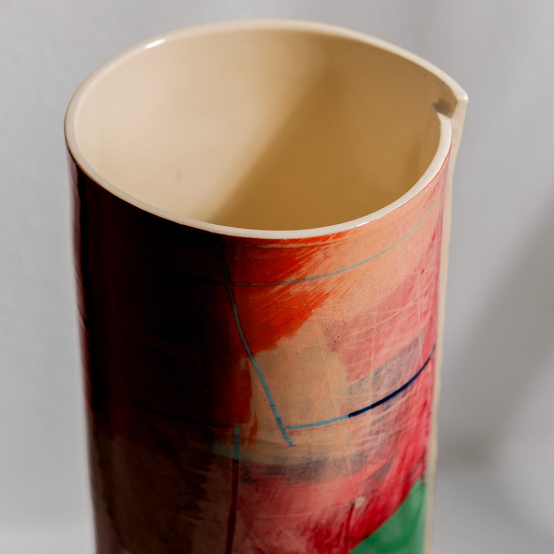 Elke Sada, Vase, handgefertigt, Steingut | farbenfroh (ES07)