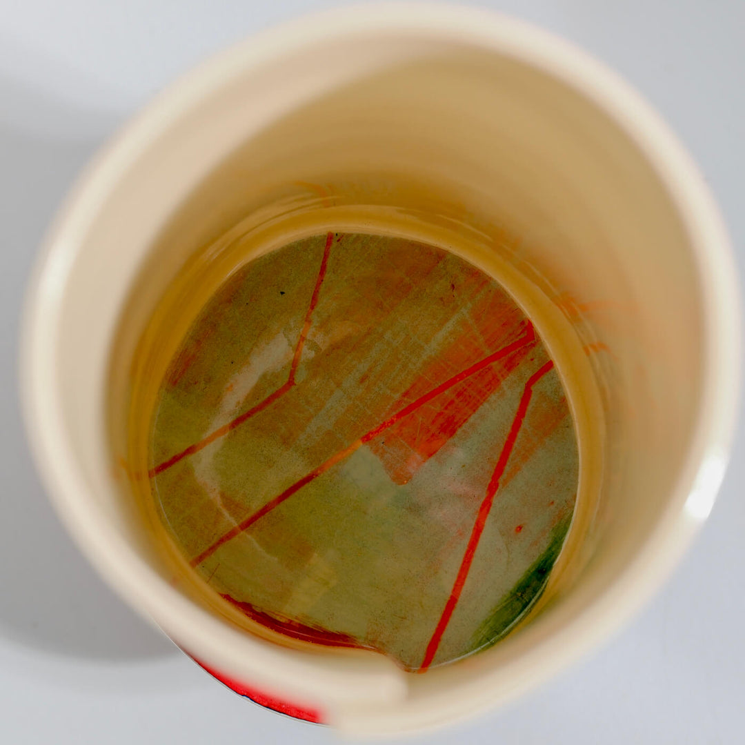 Elke Sada, Vase, handgefertigt, Steingut | farbenfroh (ES07)