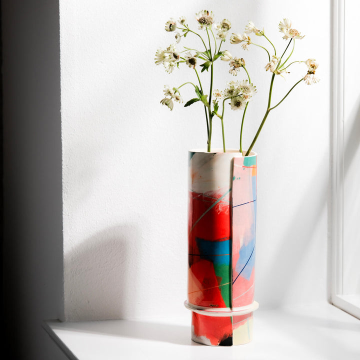 Elke Sada, Vase, Handmade, Earthenware | Colorful (ES06)