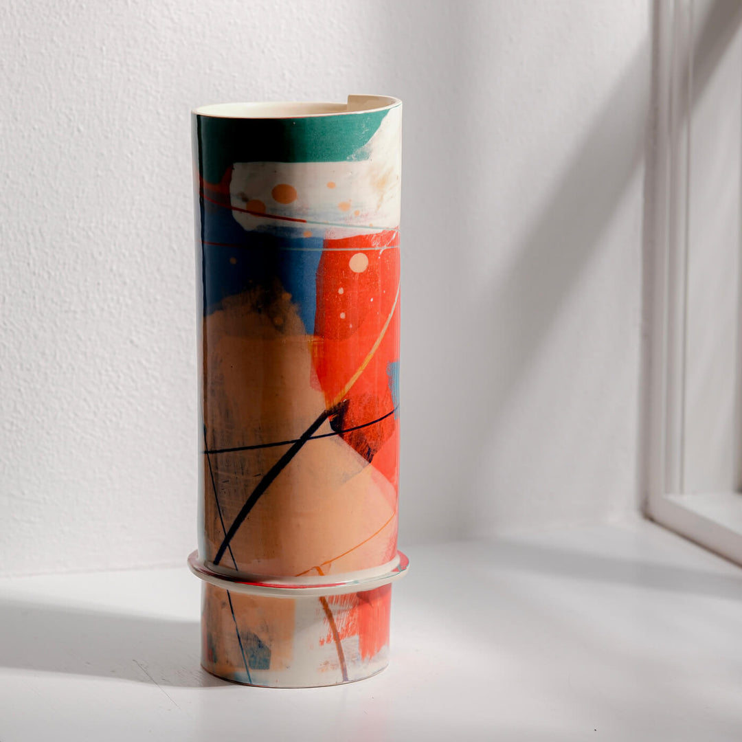 Elke Sada, Vase, Handmade, Earthenware | Colorful (ES06)