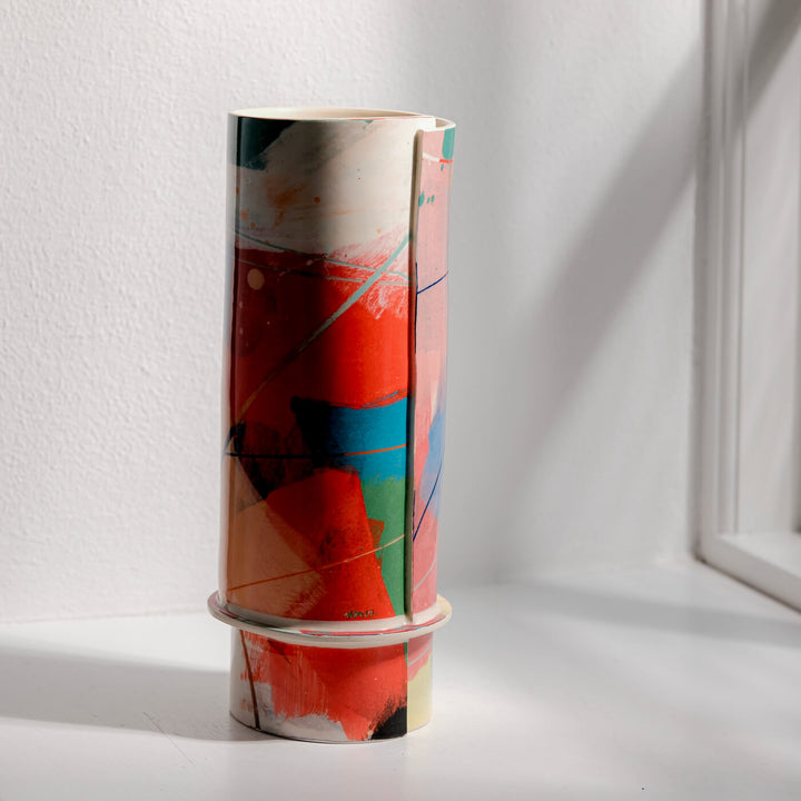 Elke Sada, Vase, Handmade, Earthenware | Colorful (ES06)