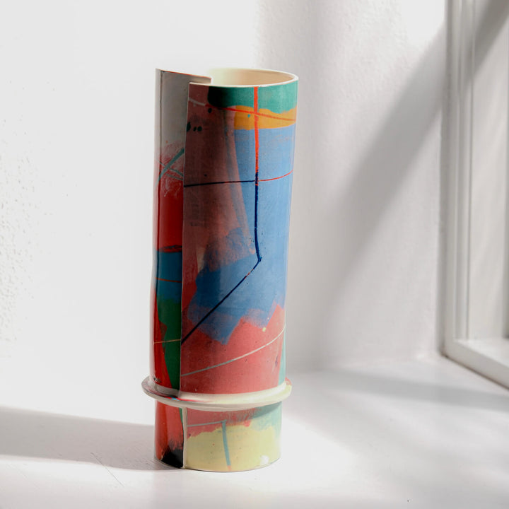 Elke Sada, Vase, Handmade, Earthenware | Colorful (ES06)