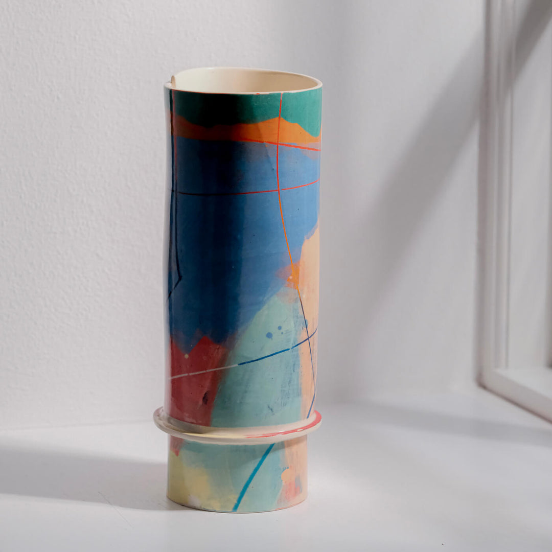 Elke Sada, Vase, Handmade, Earthenware | Colorful (ES06)