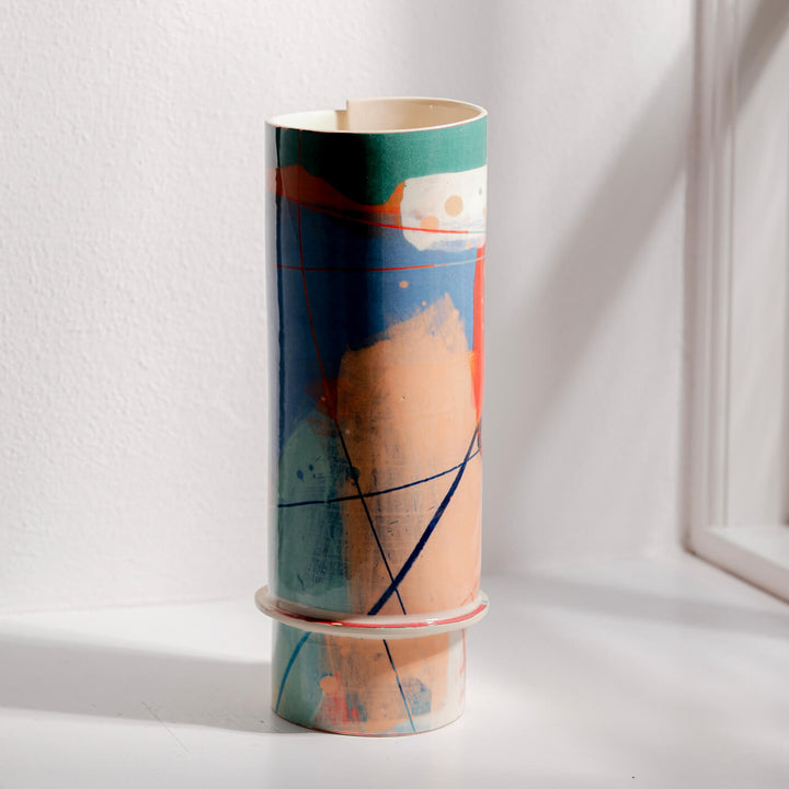 Elke Sada, Vase, Handmade, Earthenware | Colorful (ES06)