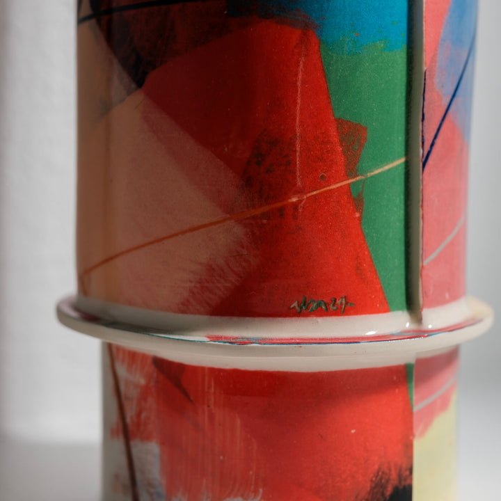 Elke Sada, Vase, Handmade, Earthenware | Colorful (ES06)