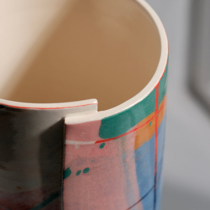 Elke Sada, Vase, Handmade, Earthenware | Colorful (ES06)