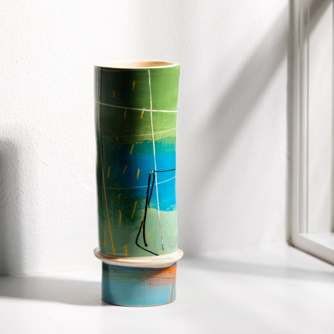 Elke Sada, Vase, Handmade, Earthenware | Colorful (ES05)