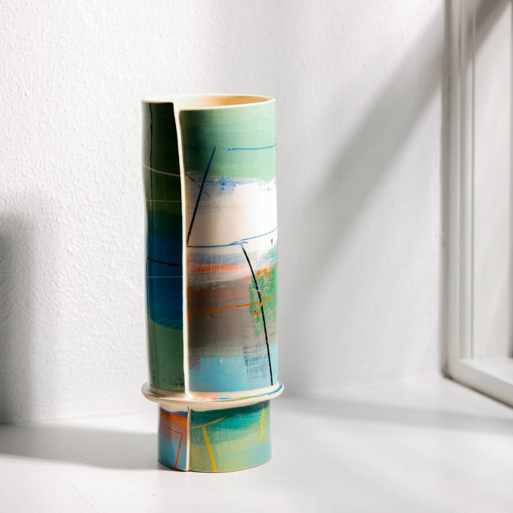Elke Sada, Vase, Handmade, Earthenware | Colorful (ES05)