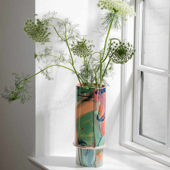 Elke Sada, Vase, Handmade, Earthenware | Colorful (ES08)