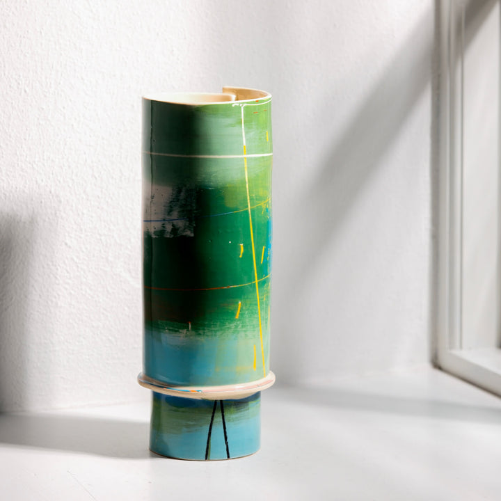 Elke Sada, Vase, Handmade, Earthenware | Colorful (ES05)