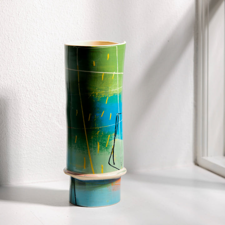 Elke Sada, Vase, Handmade, Earthenware | Colorful (ES05)