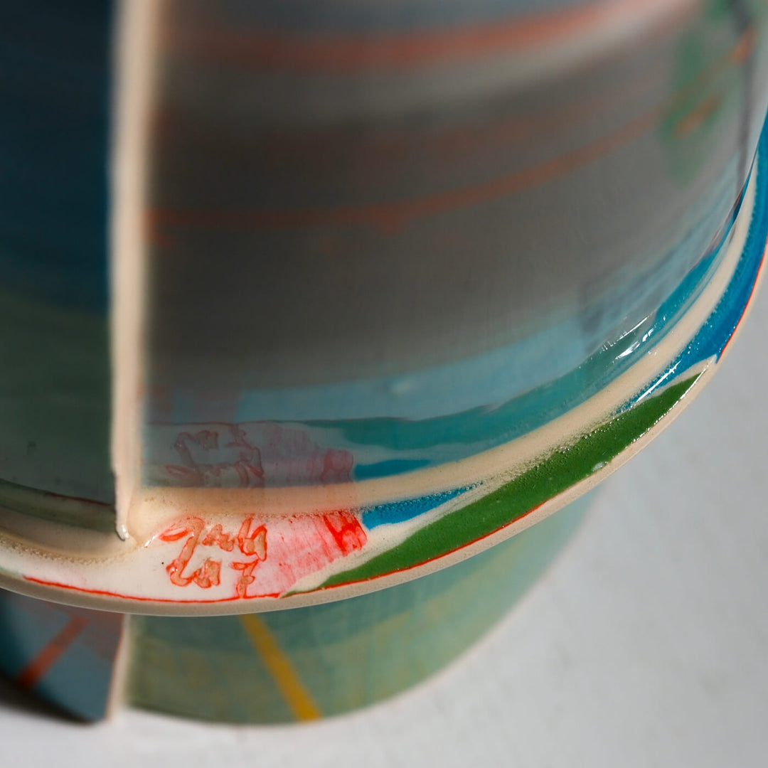 Elke Sada, Vase, Handmade, Earthenware | Colorful (ES05)