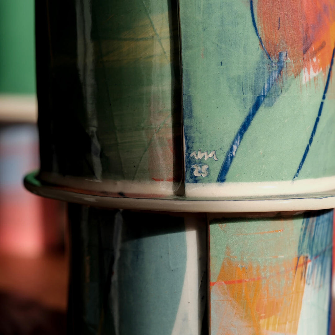 Elke Sada, Vase, Handmade, Earthenware | Colorful (ES08)