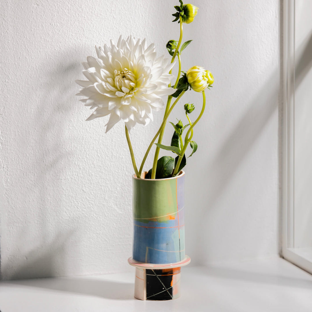Elke Sada, Vase, Handmade, Earthenware | Colorful (ES02)