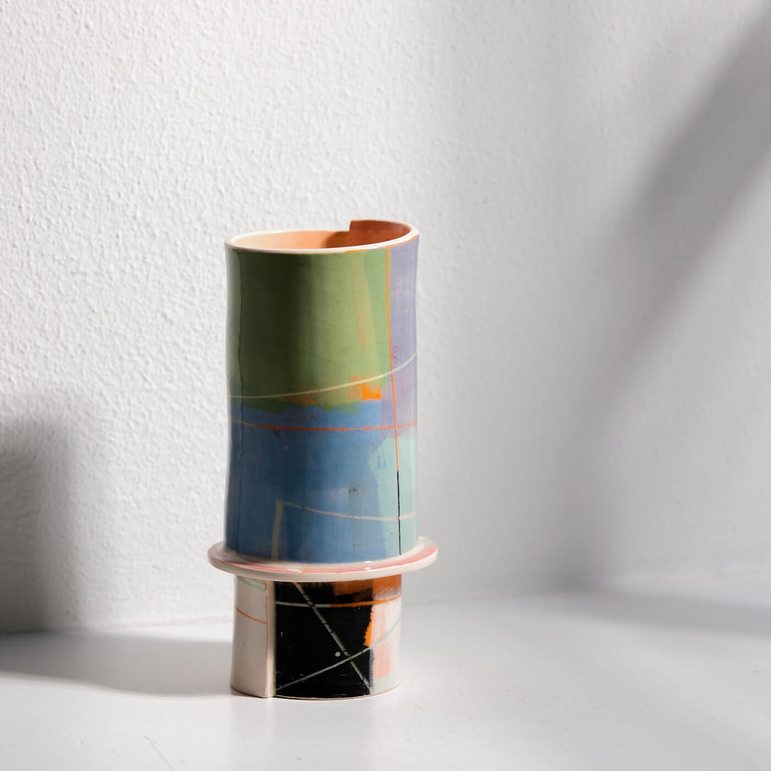 Elke Sada, Vase, Handmade, Earthenware | Colorful (ES02)
