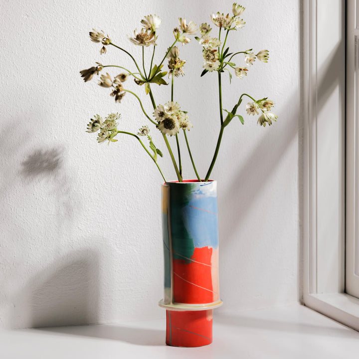 Elke Sada, Vase, Handmade, Earthenware | Colorful (ES03)
