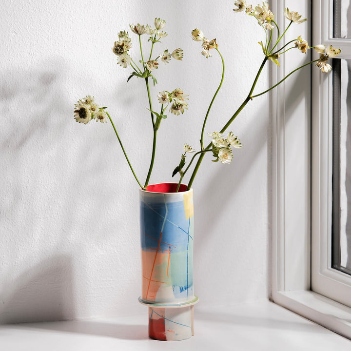Elke Sada, Vase, Handmade, Earthenware | Colorful (ES03)