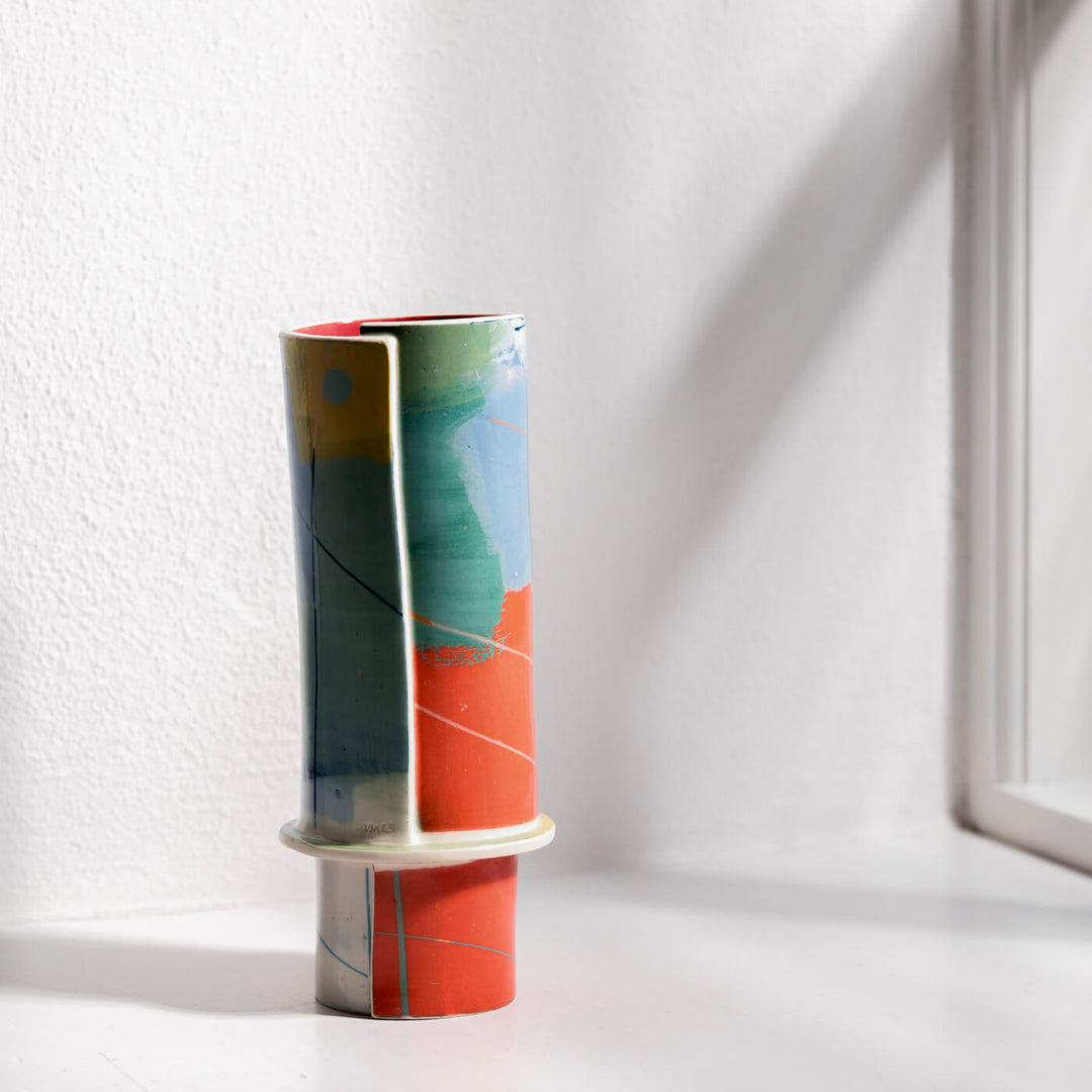 Elke Sada, Vase, Handmade, Earthenware | Colorful (ES03)