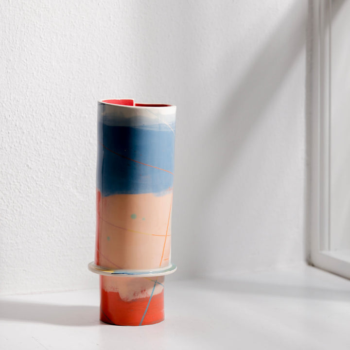 Elke Sada, Vase, Handmade, Earthenware | Colorful (ES03)