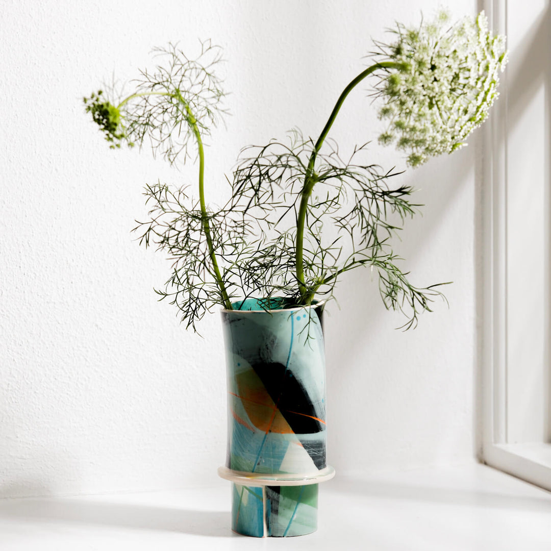 Elke Sada, Vase, Handmade, Earthenware | Colorful (ES01)