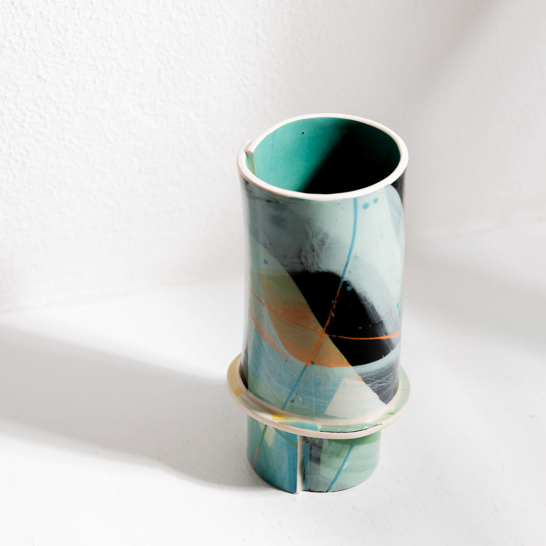Elke Sada, Vase, Handmade, Earthenware | Colorful (ES01)