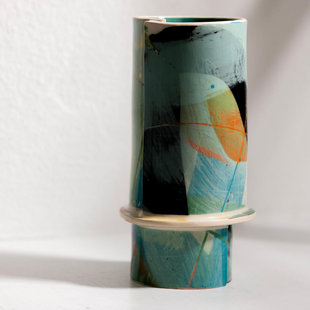 Elke Sada, Vase, Handmade, Earthenware | Colorful (ES01)