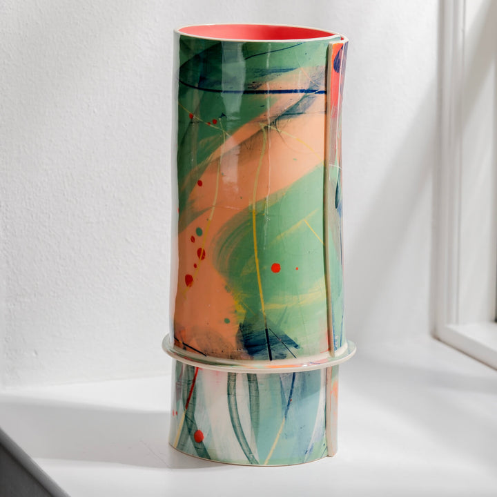 Elke Sada, Vase, Handmade, Earthenware | Colorful (ES08)