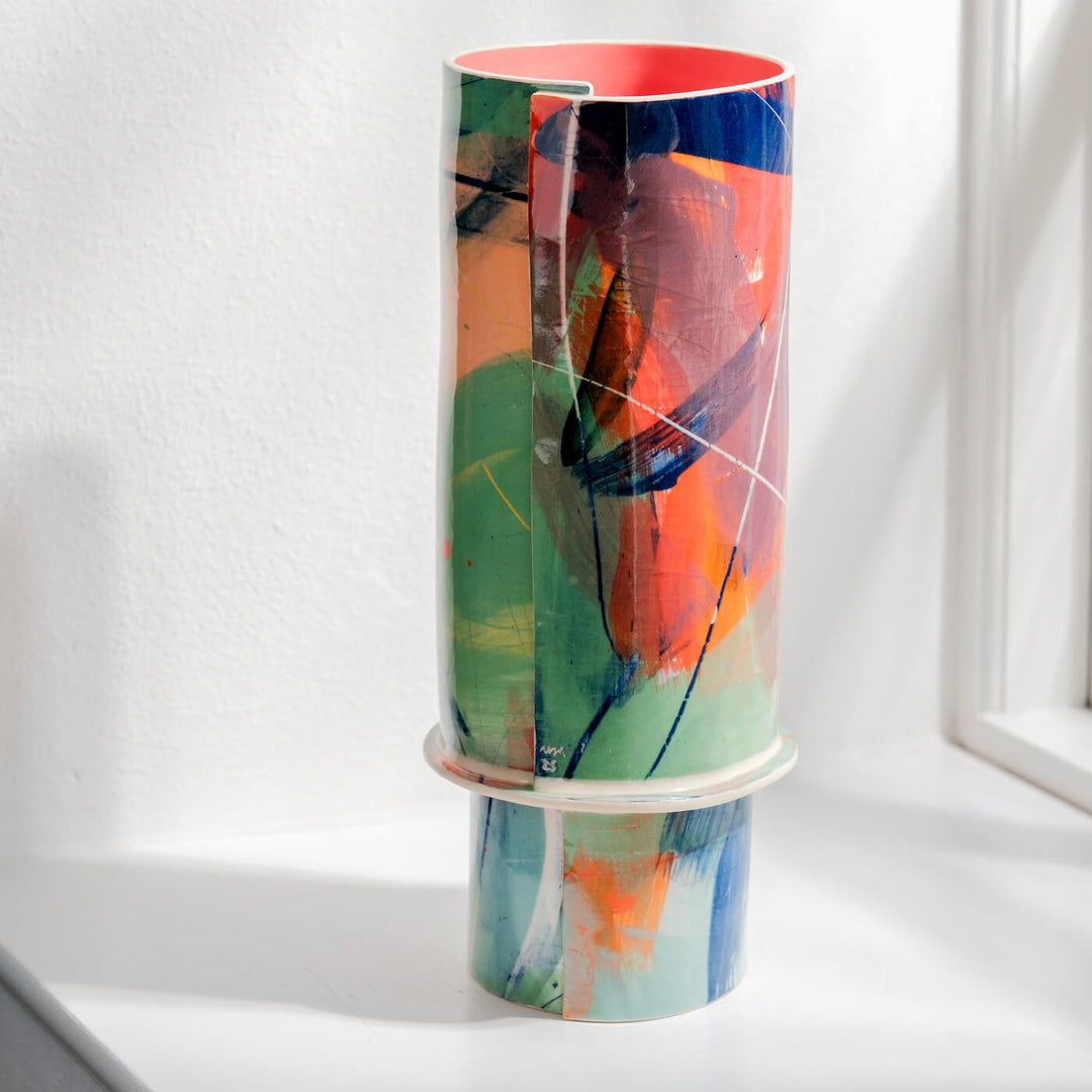 Elke Sada, Vase, Handmade, Earthenware | Colorful (ES08)