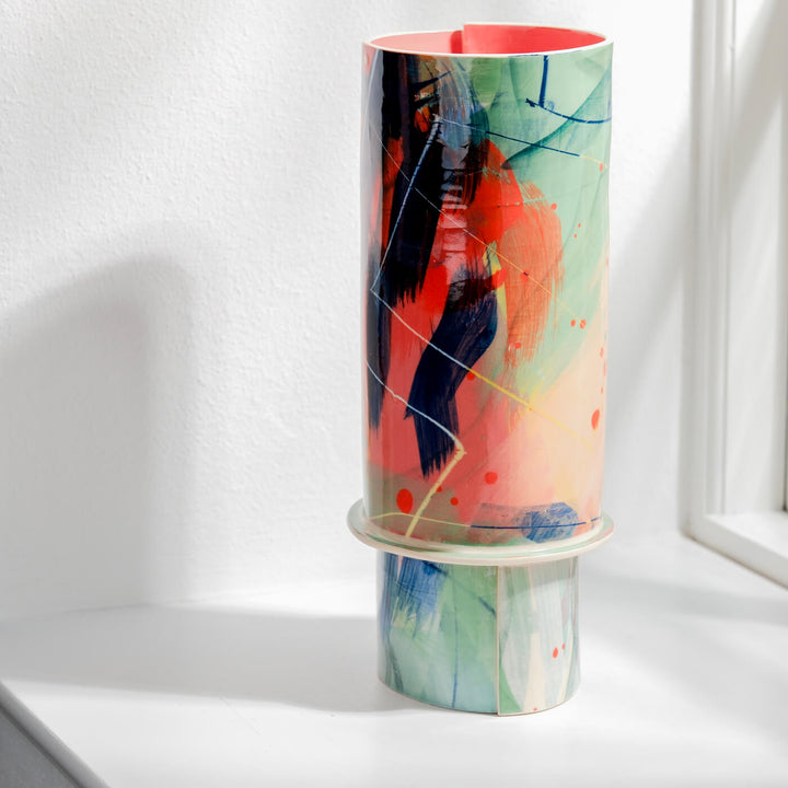 Elke Sada, Vase, Handmade, Earthenware | Colorful (ES08)